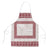 Samoa Siapo Red Trimmed Apron Samoa White Sunday - Polynesian Pride