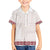 Samoa Siapo Red Trimmed Family Matching Off The Shoulder Long Sleeve Dress and Hawaiian Shirt Samoa White Sunday - Polynesian Pride