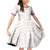 Samoa Siapo Red Trimmed Family Matching Off Shoulder Short Dress and Hawaiian Shirt Samoa White Sunday - Polynesian Pride