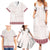 Samoa Siapo Red Trimmed Family Matching Summer Maxi Dress and Hawaiian Shirt Samoa White Sunday - Polynesian Pride