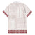 Samoa Siapo Red Trimmed Family Matching Summer Maxi Dress and Hawaiian Shirt Samoa White Sunday - Polynesian Pride