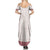 Samoa Siapo Red Trimmed Family Matching Summer Maxi Dress and Hawaiian Shirt Samoa White Sunday - Polynesian Pride