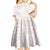 Samoa Siapo Red Trimmed Kid Short Sleeve Dress Samoa White Sunday - Polynesian Pride