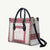 Samoa Siapo Red Trimmed Leather Bag Samoa White Sunday - Polynesian Pride