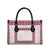 Samoa Siapo Red Trimmed Leather Bag Samoa White Sunday - Polynesian Pride