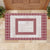 Samoa Siapo Red Trimmed Rubber Doormat Samoa White Sunday - Polynesian Pride