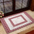 Samoa Siapo Red Trimmed Rubber Doormat Samoa White Sunday - Polynesian Pride