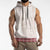Samoa Siapo Red Trimmed Sleeveless Hoodie Samoa White Sunday - Polynesian Pride