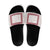 Samoa Siapo Red Trimmed Slide Sandals Samoa White Sunday - Polynesian Pride