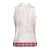Samoa Siapo Red Trimmed Women Sleeveless Polo Shirt Samoa White Sunday - Polynesian Pride