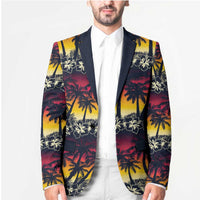 Hawaii Hibiscus Palm Tree Sunset Blazer Tropical Style - Polynesian Pride