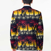 Hawaii Hibiscus Palm Tree Sunset Blazer Tropical Style - Polynesian Pride