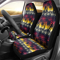 Hawaii Hibiscus Palm Tree Sunset Car Seat Cover Tropical Style - Polynesian Pride