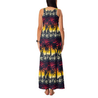 Hawaii Hibiscus Palm Tree Sunset Family Matching Tank Maxi Dress and Hawaiian Shirt Tropical Style - Polynesian Pride