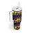 Hawaii Hibiscus Palm Tree Sunset Tumbler With Handle Tropical Style - Polynesian Pride
