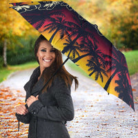 Hawaii Hibiscus Palm Tree Sunset Umbrella Tropical Style - Polynesian Pride