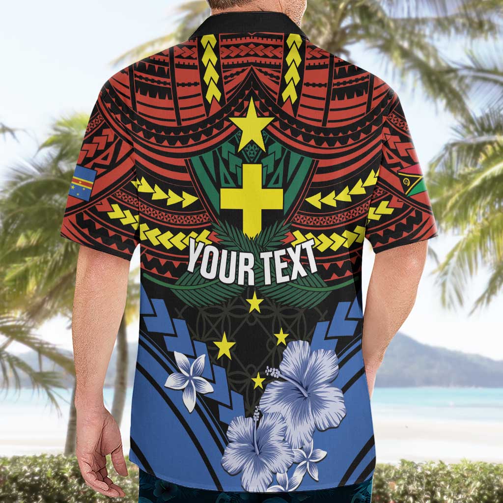Personalised Vanuatu Tafea Province Hawaiian Shirt Unique Tropical Tribal Pattern