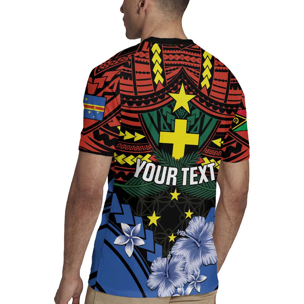 Personalised Vanuatu Tafea Province Rugby Jersey Unique Tropical Tribal Pattern