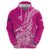 Custom New Zealand Rugby Silver Fern Hoodie Aotearoa Kiwi Maori Pink Version - Polynesian Pride