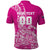 Custom New Zealand Rugby Silver Fern Polo Shirt Aotearoa Kiwi Maori Pink Version - Polynesian Pride