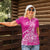 Custom New Zealand Rugby Silver Fern Women Polo Shirt Aotearoa Kiwi Maori Pink Version - Polynesian Pride