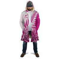 Custom New Zealand Rugby Silver Fern Cloak Aotearoa Maori Pink Version - Polynesian Pride