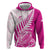 Custom New Zealand Rugby Silver Fern Hoodie Aotearoa Maori Pink Version - Polynesian Pride