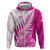 Custom New Zealand Rugby Silver Fern Hoodie Aotearoa Maori Pink Version - Polynesian Pride