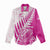 Custom New Zealand Rugby Silver Fern Women Casual Shirt Aotearoa Maori Pink Version - Polynesian Pride