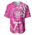 New Zealand Silver Fern Rugby All Pink Baseball Jersey Maori Tiki Player With Ta Moko Tribal - Polynesian Pride
