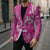 New Zealand Silver Fern Rugby All Pink Blazer Maori Tiki Player With Ta Moko Tribal - Polynesian Pride