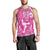 New Zealand Silver Fern Rugby All Pink Men Tank Top Maori Tiki Player With Ta Moko Tribal - Polynesian Pride