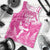 New Zealand Silver Fern Rugby All Pink Men Tank Top Maori Tiki Player With Ta Moko Tribal - Polynesian Pride