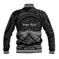 Personalised Toitu Te Tiriti Aotearoa Silver Fern Baseball Jacket New Zealand Maori Pattern LT01 - Polynesian Pride