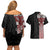 Toitu Te Reo Maori Toitu Te Whenua Toitu Te Tiriti Couples Matching Off Shoulder Short Dress and Hawaiian Shirt Maori Warrior New Zealand