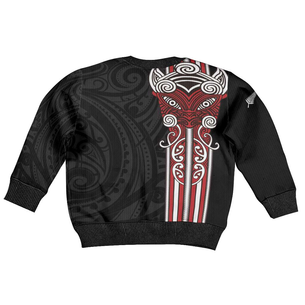 Toitu Te Reo Maori Toitu Te Whenua Toitu Te Tiriti Kid Ugly Christmas Sweater Maori Warrior