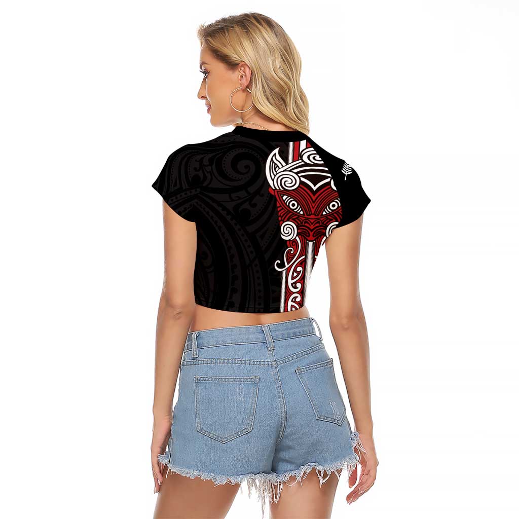 Toitu Te Reo Maori Toitu Te Whenua Toitu Te Tiriti Raglan Cropped T Shirt Maori Warrior New Zealand