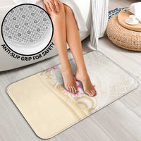 Beige Frangipani Sea Shell Bathroom Set Starfish Polynesian Pattern - Polynesian Pride