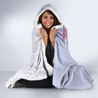 Purple Plumeria Sea Shell Hooded Blanket Starfish Polynesian Pattern - Polynesian Pride