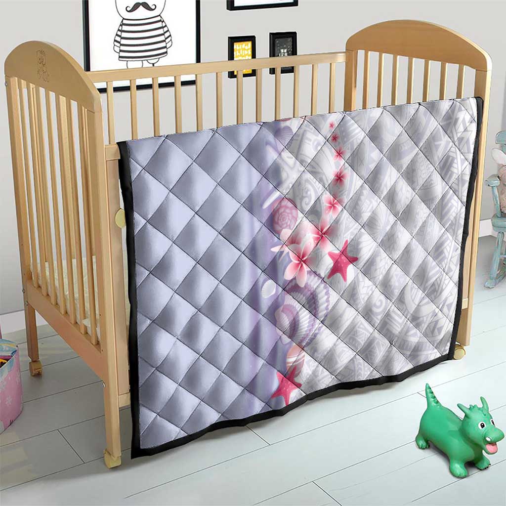 Purple Plumeria Sea Shell Quilt Starfish Polynesian Pattern - Polynesian Pride