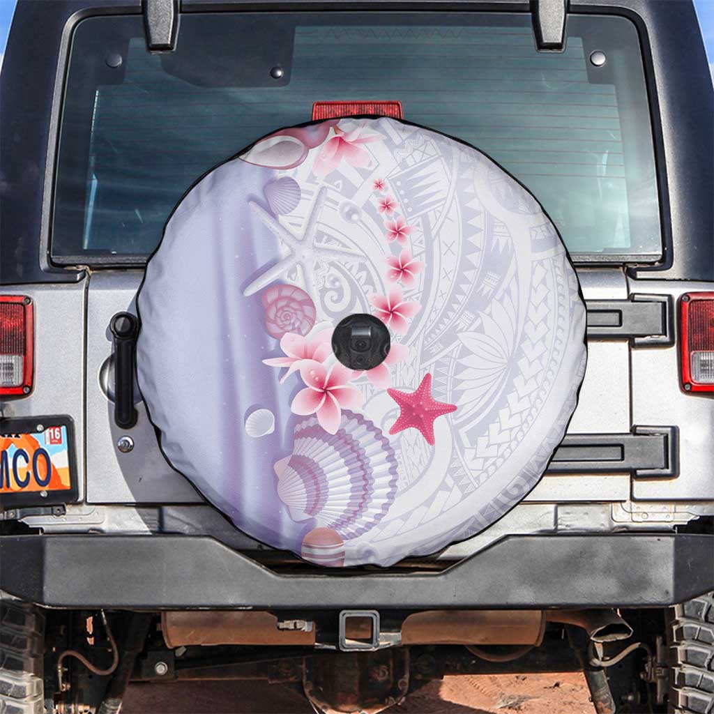 Purple Plumeria Sea Shell Spare Tire Cover Starfish Polynesian Pattern LT01 Purple - Polynesian Pride