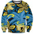 Plumeria Polynesian Pattern Sweatshirt Unique Fantasy Blue Yellow