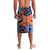 Plumeria Polynesian Pattern Lavalava Unique Fantasy Orange Blue