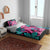 Plumeria Polynesian Pattern Bedding Set Unique Fantasy Pink Teal