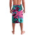 Plumeria Polynesian Pattern Lavalava Unique Fantasy Pink Teal
