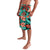 Plumeria Polynesian Pattern Lavalava Unique Fantasy Teal Orange
