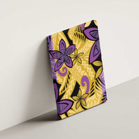 Plumeria Polynesian Pattern Canvas Wall Art Unique Fantasy Yellow Purple LT01 - Polynesian Pride