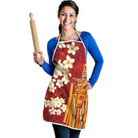 Hawaii King Kamehameha Apron Plumeria Lauhala Pattern LT01 - Polynesian Pride