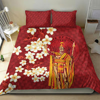Hawaii King Kamehameha Bedding Set Plumeria Lauhala Pattern