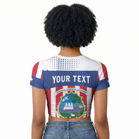 Personalized Liberia 1847 Raglan Cropped T shirt Happy Independence Day